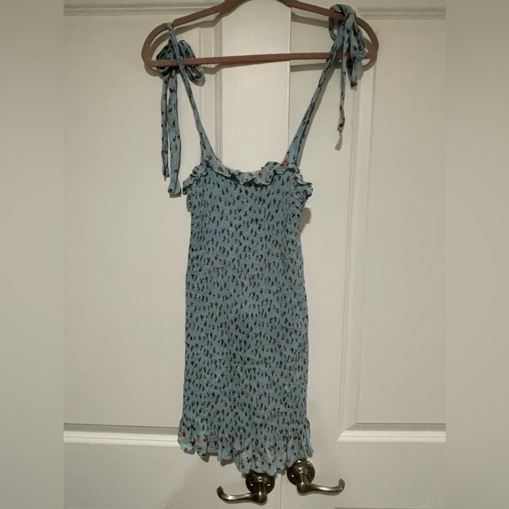 Free people like new stretch dress with adjustable tie straps